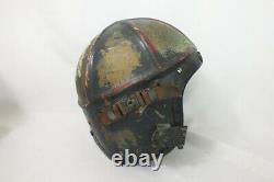 Vintage 1950s Navy Air Force Pilot Flight Helmet Korean War Gentexite H-4 Lrg