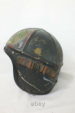 Vintage 1950s Navy Air Force Pilot Flight Helmet Korean War Gentexite H-4 Lrg