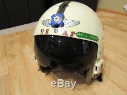 Vintage 1960 Large HGU-2/p Flight Pilots Helmet USAF air force captain