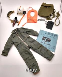 Vintage 1964 Hasbro GI JOE Action Pilot Scramble Flight Suit Helmet EXCELLENT