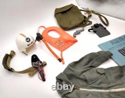 Vintage 1964 Hasbro GI JOE Action Pilot Scramble Flight Suit Helmet EXCELLENT
