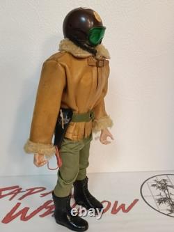 Vintage 1970's Takara Japanese New GI Joe Figure Pilot Flight Jacket & Helmet
