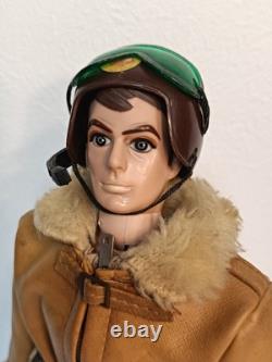 Vintage 1970's Takara Japanese New GI Joe Figure Pilot Flight Jacket & Helmet