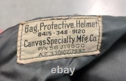 Vintage 50s Cold War US Military Air Force Pilot/Flight Protective Helmet Bag