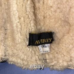 Vintage Avirex Leather Aviator Flight Helmet Hat Cap Made In USA- Missing Strap