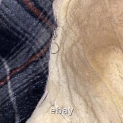 Vintage Avirex Leather Aviator Flight Helmet Hat Cap Made In USA- Missing Strap