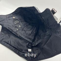 Vintage Black Leather Flight Helmet Aviator Cap Motorcycle Hat Size 60 Prop