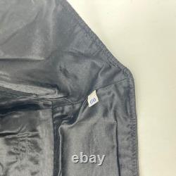 Vintage Black Leather Flight Helmet Aviator Cap Motorcycle Hat Size 60 Prop