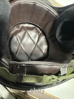 Vintage Chinese PLA TK-11 Fighter Pilot Flight Helmet Red Star Bubble Visor