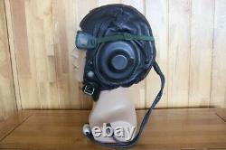 Vintage Chinese Pilot Leather Flight Helmet + Leather Goggles