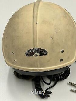 Vintage David Clark Company Inc Flight Deck Pilot Aviation Helmet And Headset