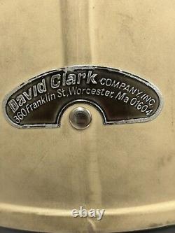 Vintage David Clark Company Inc Flight Deck Pilot Aviation Helmet And Headset