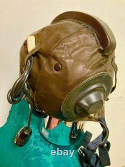 Vintage EARLY Soviet Pilot Helmet ShL-61 (1954) USSR Air Force Cold War MiG Gear