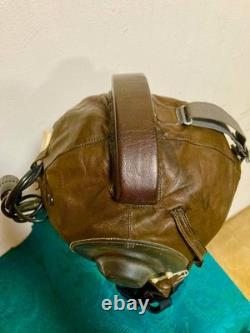 Vintage EARLY Soviet Pilot Helmet ShL-61 (1954) USSR Air Force Cold War MiG Gear