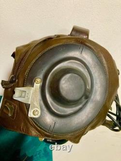 Vintage EARLY Soviet Pilot Helmet ShL-61 (1954) USSR Air Force Cold War MiG Gear