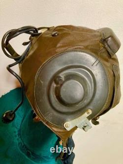 Vintage EARLY Soviet Pilot Helmet ShL-61 (1954) USSR Air Force Cold War MiG Gear