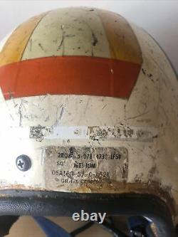 Vintage Gentex APH-6 Flight Helmet USN Pilot 1960s Vietnam Era Sz M