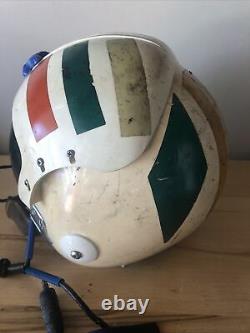 Vintage Gentex APH-6 Flight Helmet USN Pilot 1960s Vietnam Era Sz M