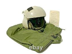 Vintage Gentex SPH-3 US Navy Helicopter Pilot Flight Helmet, Bag