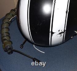 Vintage Gentex Usaf Military Pilots Flight Visor Helmet & Mbu-5/p Mask Striped