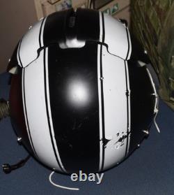 Vintage Gentex Usaf Military Pilots Flight Visor Helmet & Mbu-5/p Mask Striped