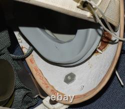 Vintage Gentex Usaf Military Pilots Flight Visor Helmet & Mbu-5/p Mask Striped