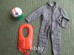 Vintage Gi Joe Action Pilot Flight Suit, Air Vest and Crash Helmet