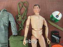 Vintage Gi Joe Action Pilot w Flight Suit and Crash Helmet