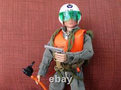 Vintage Gi Joe Action Pilot w Flight Suit and Crash Helmet