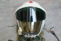 Vintage Helmet, High altitude MiG-21 Fighter Pilot Flight Helmet