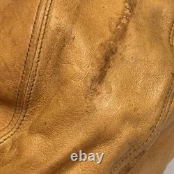 Vintage Leather Aviator Flight Cap Pilot Helmet Goggles Gordon Aerotogs Military