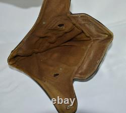 Vintage Leather Flight Helmet Aviator Pilot Cap WWII