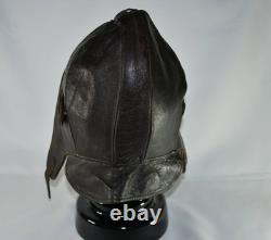 Vintage Leather Flight Helmet Aviator Pilot Cap WWII
