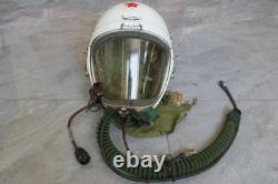 Vintage MiG Fighter Pilot Flight Helmet, Dilapidated Helmet