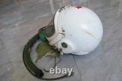 Vintage MiG Fighter Pilot Flight Helmet, Dilapidated Helmet
