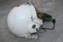 Vintage MiG Fighter Pilot Flight Helmet, Dilapidated Helmet