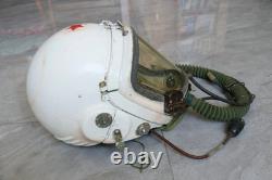 Vintage MiG Fighter Pilot Flight Helmet, Dilapidated Helmet