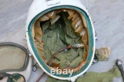 Vintage MiG Fighter Pilot Flight Helmet, Dilapidated Helmet