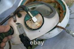 Vintage MiG Fighter Pilot Flight Helmet, Dilapidated Helmet