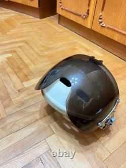 Vintage Soviet Air Force Flight Helmet ZSh-3M Cold War Era Pilot Helmet USSR
