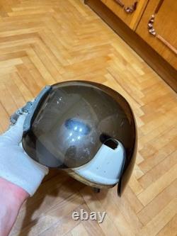 Vintage Soviet Air Force Flight Helmet ZSh-3M Cold War Era Pilot Helmet USSR