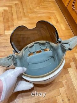 Vintage Soviet Air Force Flight Helmet ZSh-3M Cold War Era Pilot Helmet USSR