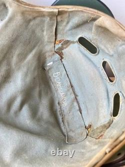 Vintage Soviet Air Force Flight Helmet ZSh-3M Cold War Era Pilot Helmet USSR Vintage Soviet Air Force Flight Helmet ZSh-3M Cold War Era Pilot Helmet USSR