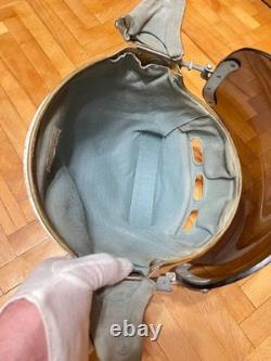 Vintage Soviet Air Force Flight Helmet ZSh-3M Cold War Era Pilot Helmet USSR