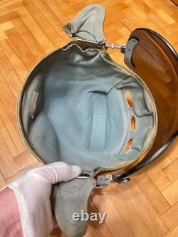 Vintage Soviet Air Force Flight Helmet ZSh-3M Cold War Era Pilot Helmet USSR