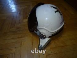 Vintage Soviet Air Force Flight Helmet ZSh-3M Cold War Era Pilot Helmet USSR