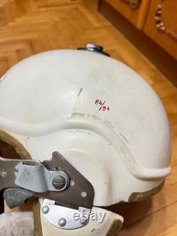 Vintage Soviet Air Force Flight Helmet ZSh-3M Cold War Era Pilot Helmet USSR