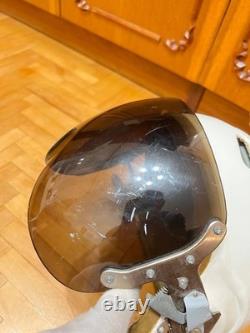Vintage Soviet Air Force Flight Helmet ZSh-3M Cold War Era Pilot Helmet USSR