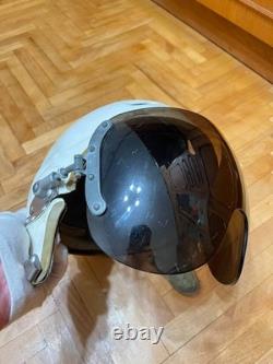 Vintage Soviet Air Force Flight Helmet ZSh-3M Cold War Era Pilot Helmet USSR
