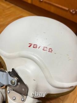 Vintage Soviet Air Force Flight Helmet ZSh-3M Cold War Era Pilot Helmet USSR